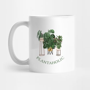 Plantaholic House Plants Collection Illustration Mug